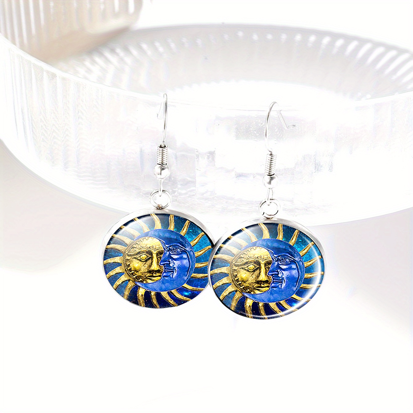 4pcs Sun and Moon Jewelry Set