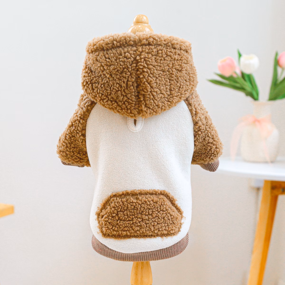 pet clothes kitten puppy outfit korean style hoodie hooded sweatshirt jacket home and outdoor dual use apparel Product details 4