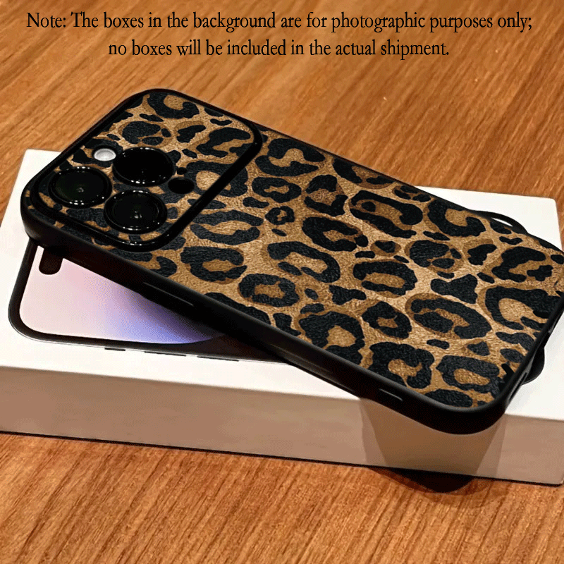 TEMU para teléfono: Carcasa con estampado de leopardo para iPhone 18 17 15 16 14 11 12 13 Pro XS Max XR, cubierta trasera a prueba de golpes