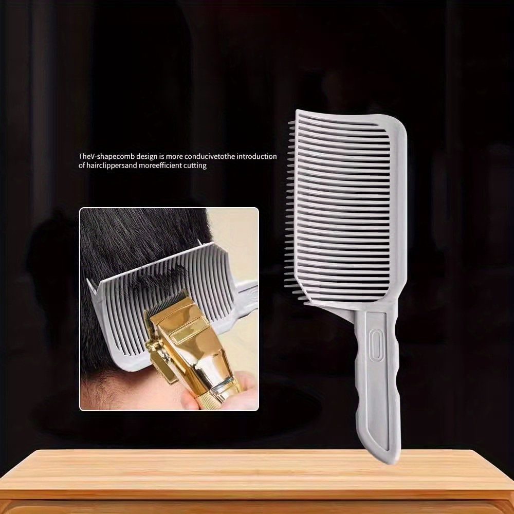 

3pcs Hairdressing Comb Set For Men - , Top & -cutting Styling Combs Plastic And Abs