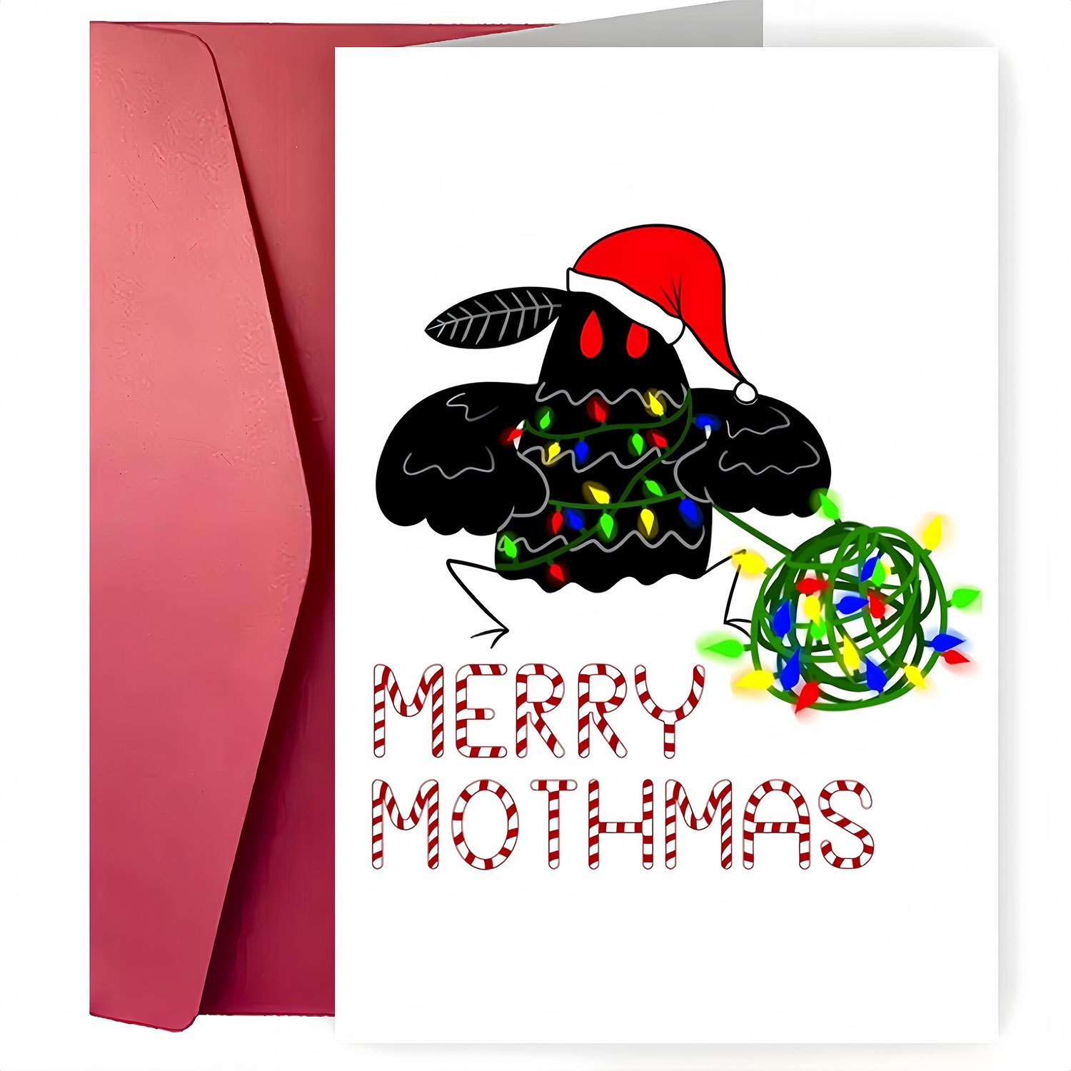 

Mothman Christmas Greeting - Unique And For Christmas, Christmas Eve, And - For , , And Coworkers - Mothmas Christmas