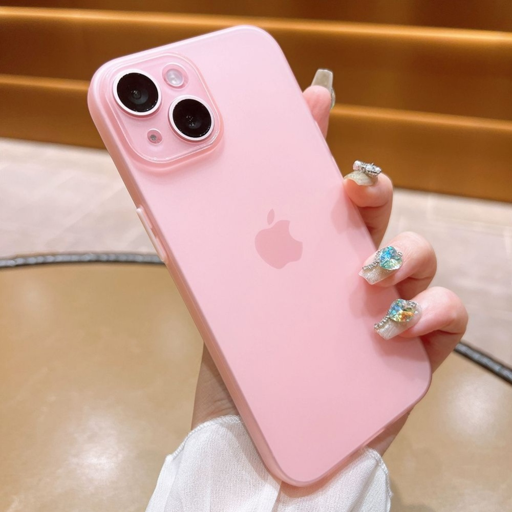 Compatible with The New Pink Case for Iphone 15, Ultra-Thin Cooling for Iphone 14 Pro Max, Transparent And Minimalist for Models 13/12/11.