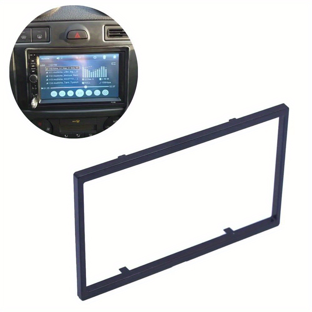 Image of Universal Car Stereo Radio Panel Plate Frame 2 Din 100mm/3.94 Inch Radio Frame Fascia Replacement Parts Auto Interior Parts