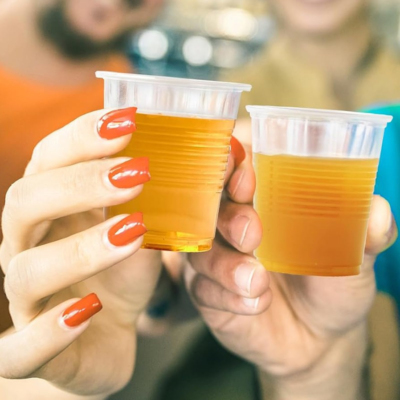 50 упаковок одноразовых пластиковых стаканов Clearplast 5oz, ручная мойка только, идеально подходит для вечеринок, барбекю. детали 5