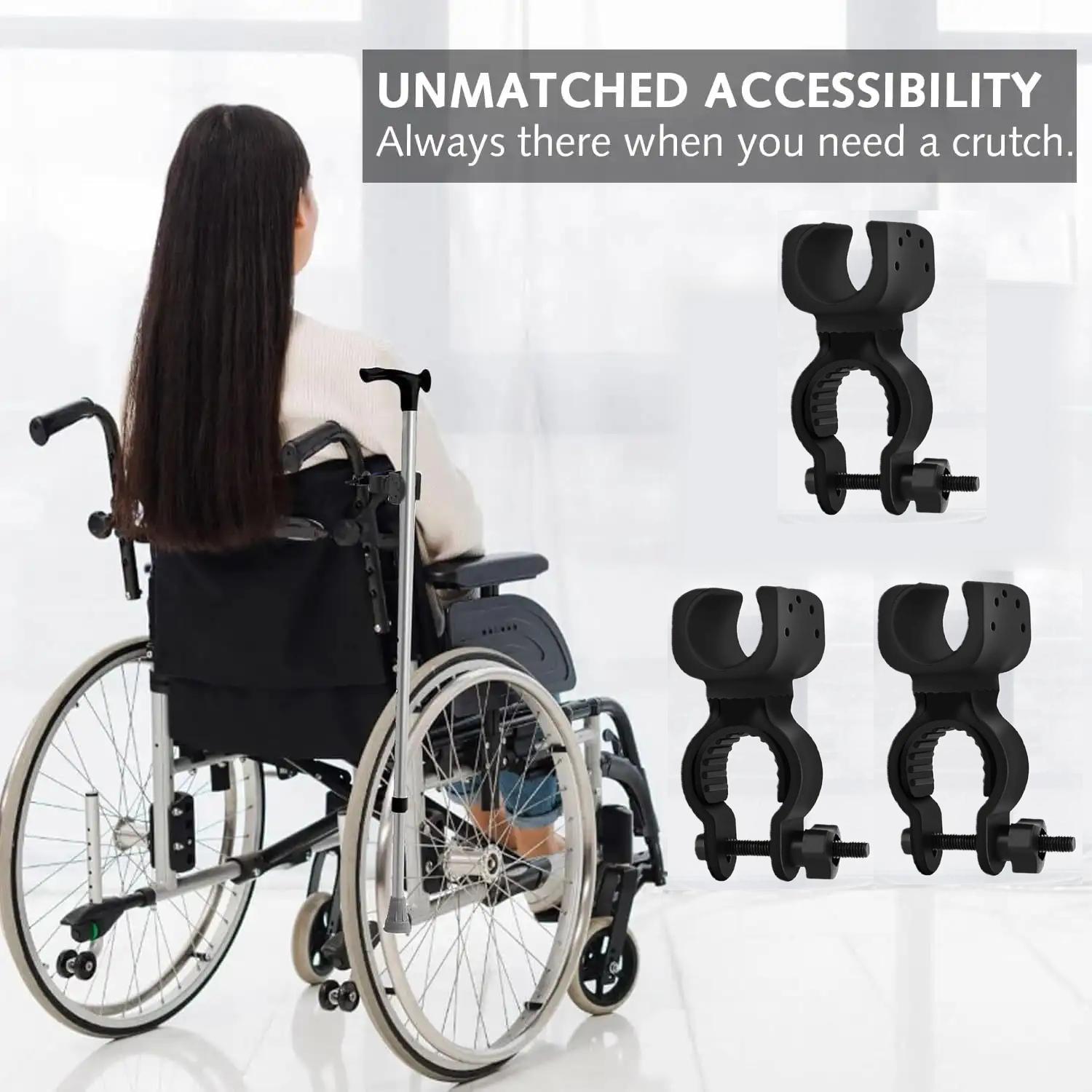 TEMU Lot de 6 supports et 3 coussinets pour canne à os, support robuste avec base rotative à 360° - Fabriqué en plastique ABS robuste, installation