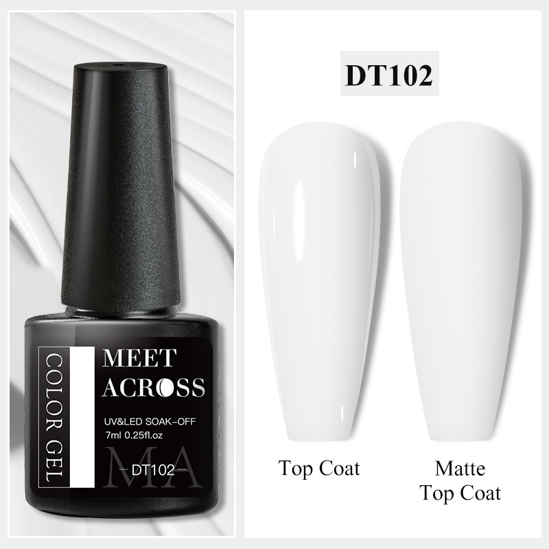 7ml White Nail Gel Polish - Semi Permanent Soak Off Led Gel For Nail Art Manicure Design