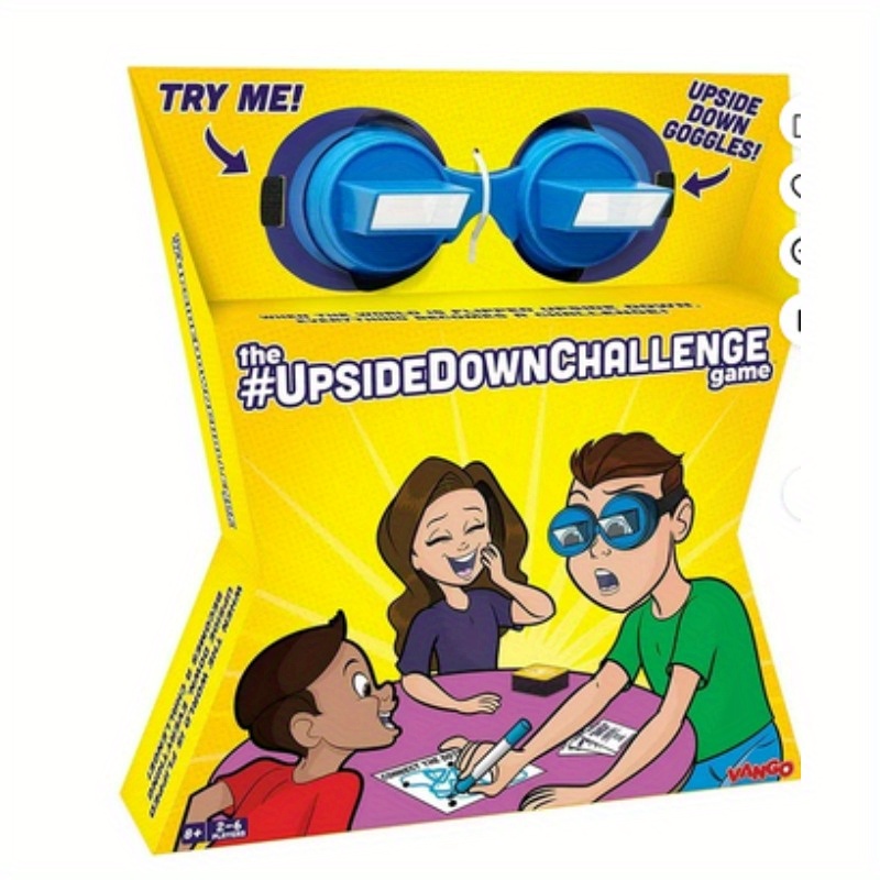 Vango Upside Down Challenge Game for and Family Complete Fun Challenges with Upside Down Goggles