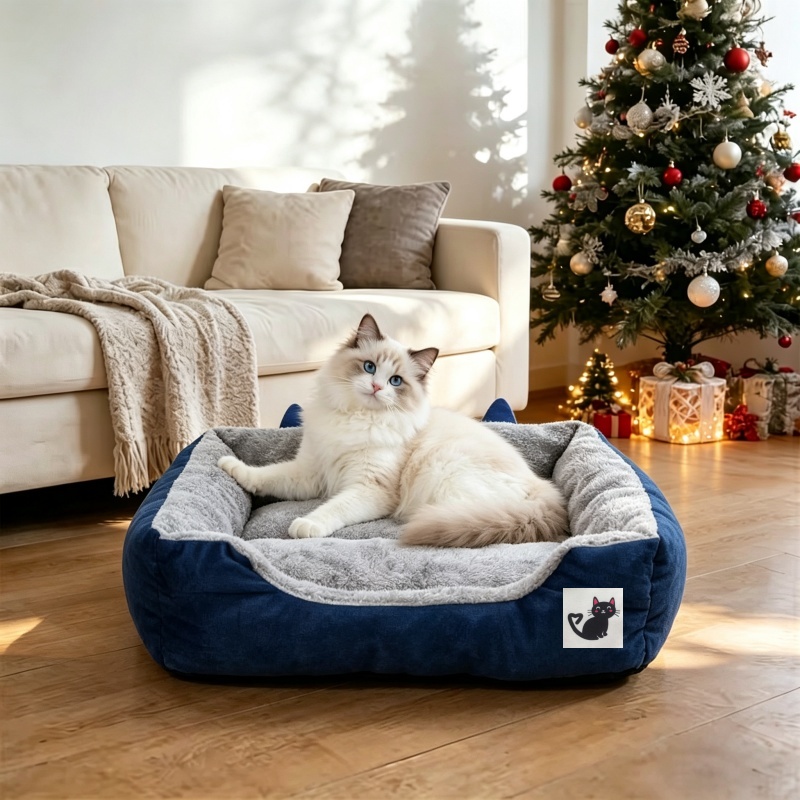TEMU Elf-ear Comfortable And Warm Pet Sofa Cat Bed Dog Bed Cat Resting Mat, Universal Thickened Mat For Cats And Dogs, Scratch-resistant And