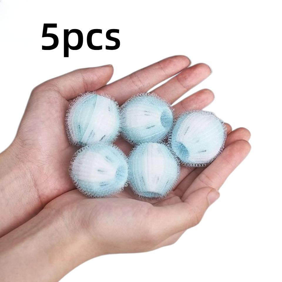 5 piezas de bolas reutilizables quitapelusas para mascotas, recolector de pelusas para lavadora y secadora, limpiador…: retailer-supplied image