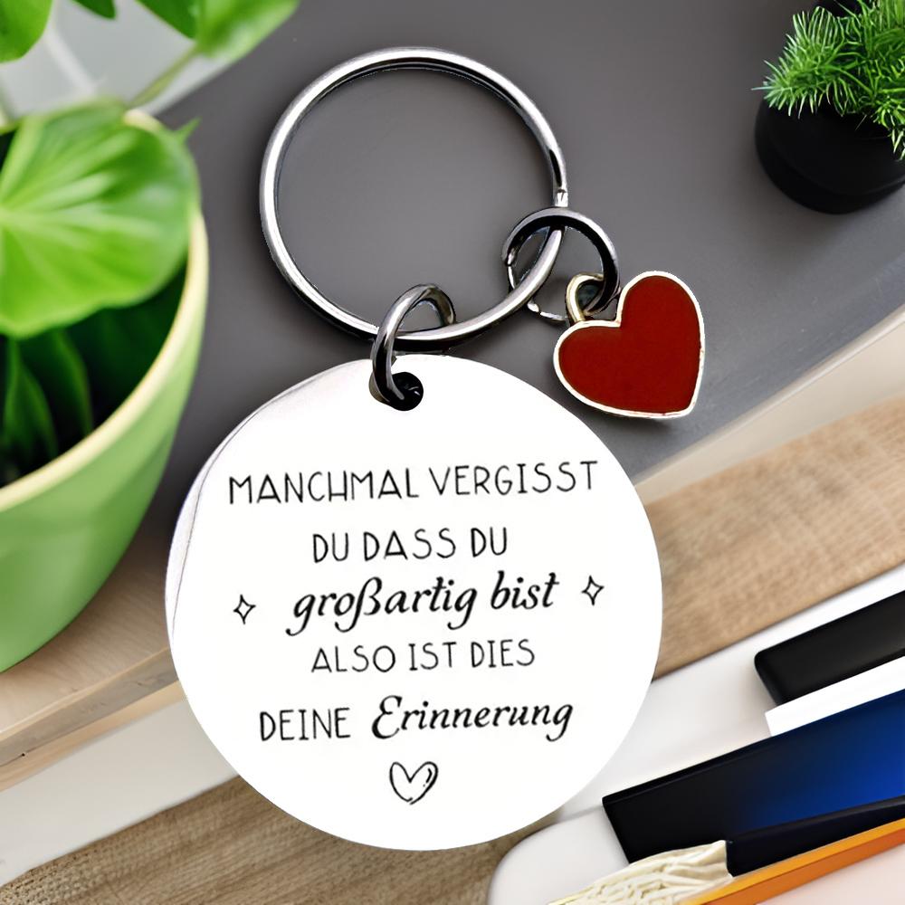 Stainless Steel Keychain You You're Great Keychain Encourager Gift Farewell Gift Keychain For Women And Men
