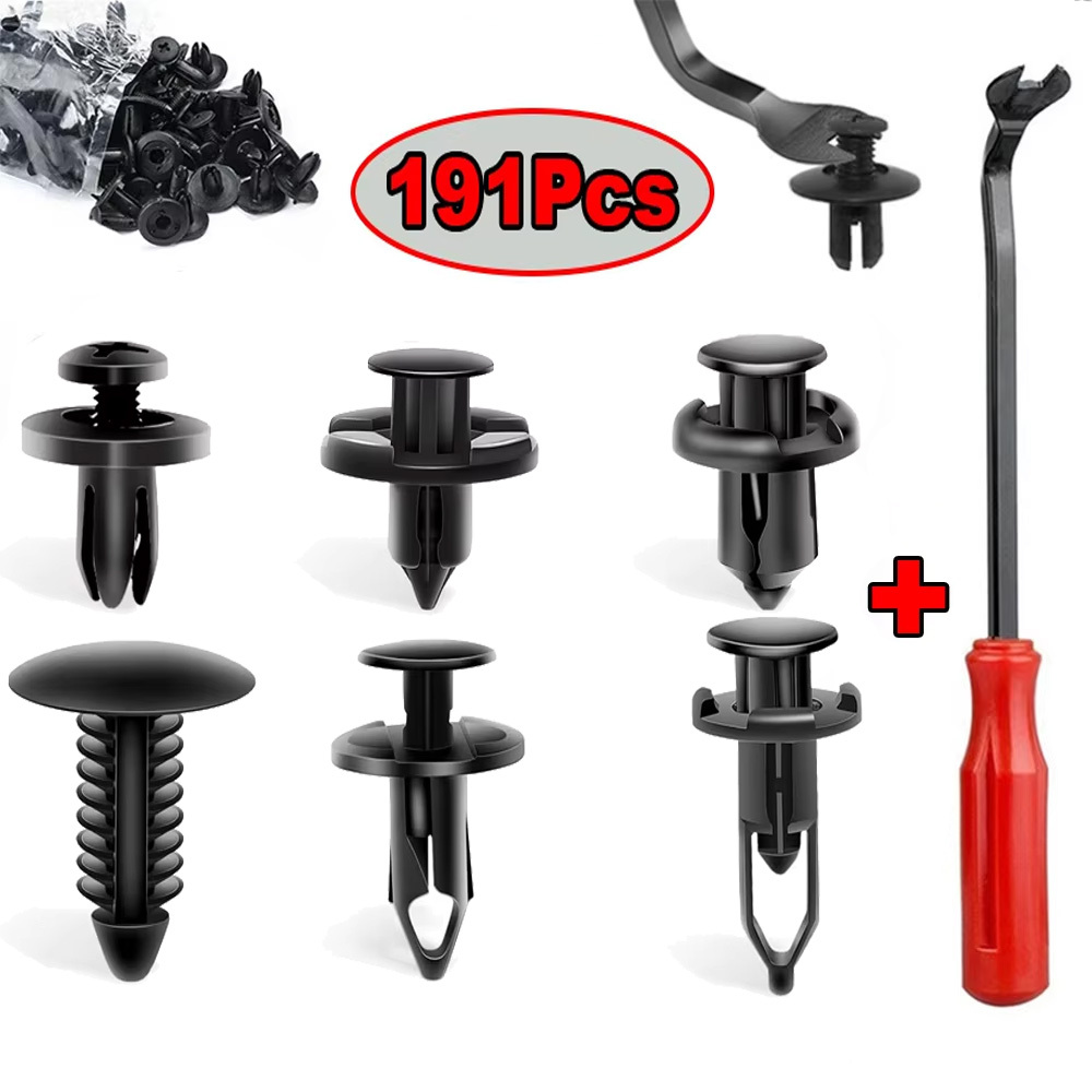 TEMU 6 Size Auto Fastener Clips Vehicle Retainer Rivet Door Fender For Auto Push Rivet Clips