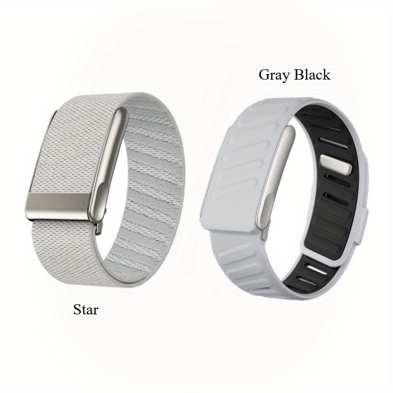 2 pièces Bracelet Réglable en Silicone Liquide/Nylon pour Whoop 5.0, Style Mixte - Polyvalent Fitness/Natation/Extérieur/Décontracté, Accessoire Sport & Loisir Unisexe