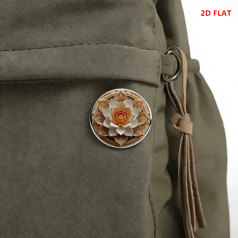Unique Creative Lotus Badge, Multifunctional Fashion Accessory
