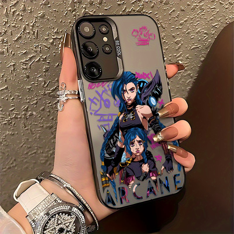 

Anime Girl Mobile Phone Case With Anti-fall Frosted Back Cover S25 S24 S23 S22 S21 S20 Fe 4g 5g