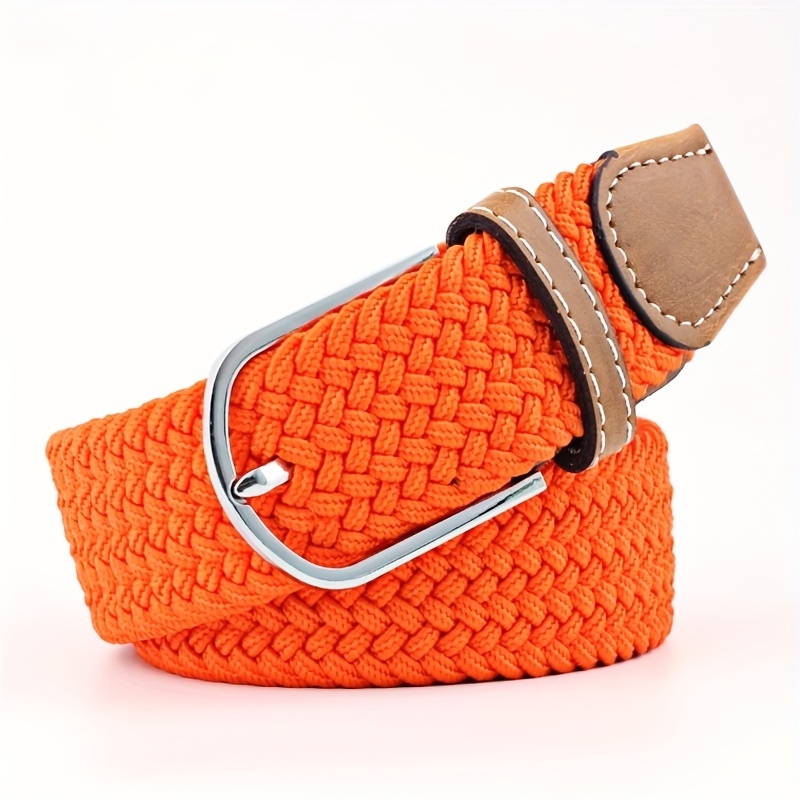 TEMU Ceinture de - Ceinture décontractée en toile de couleur bonbon vif, avec boucle tendance, parfaite pour jeans et jupes, matériau durable en