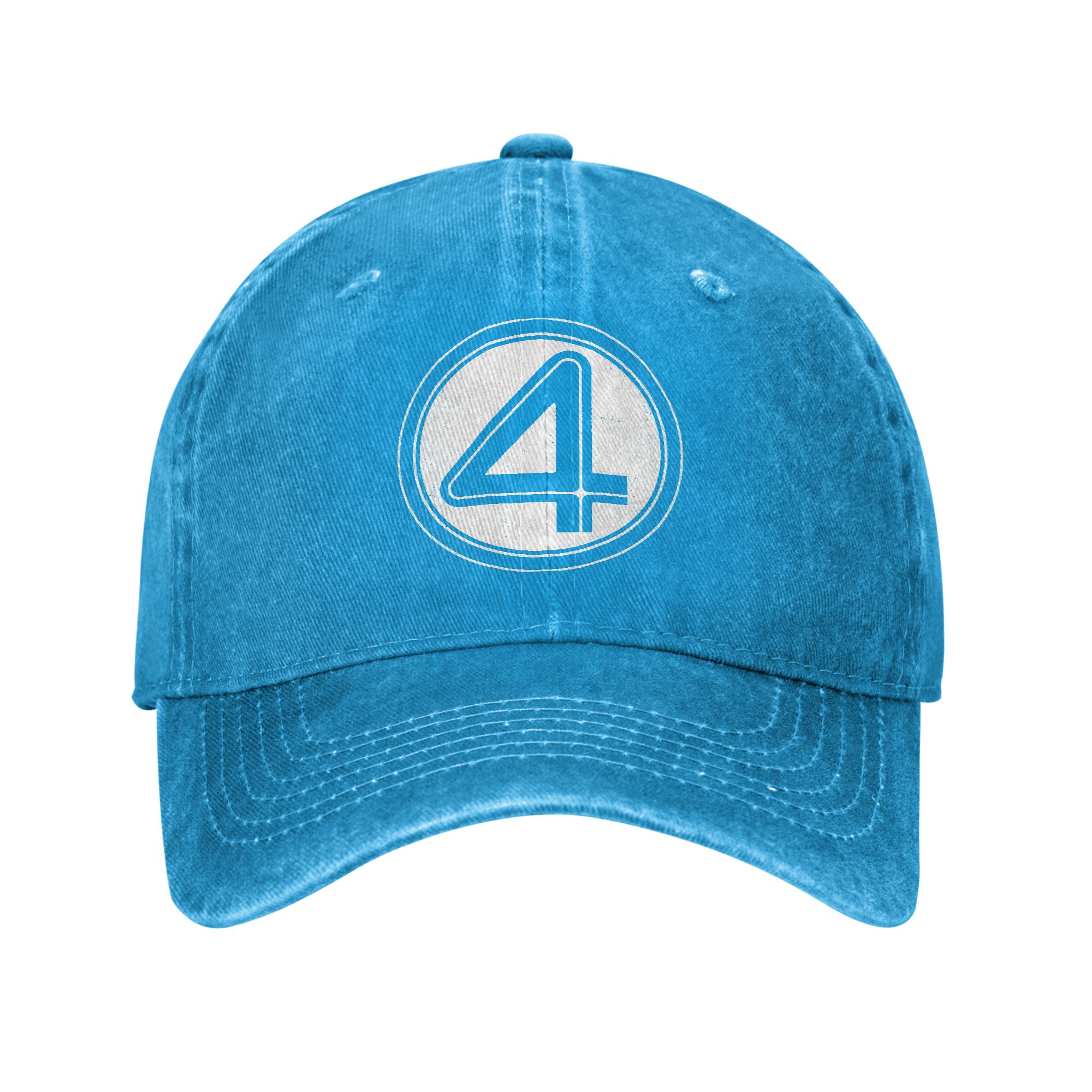 TEMU 4 4 Symbol Men Women Baseball Caps Distressed Hats Vintage Outdoor Workouts Gift Snapback