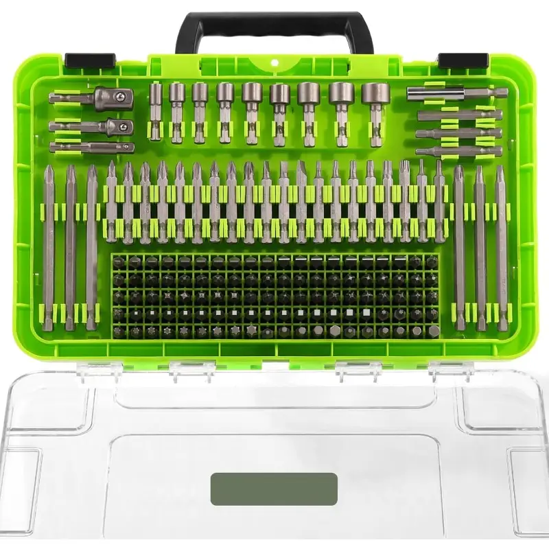 142pcs heavy-duty screwdriver & nut driver set with magnetic bit holder & adapters - chrome vanadium steel construction, impact-resistant bits, ergonomic storage case - tool kit for home, automotive, electronics, plumbing repairs (no power required), diy projects, professionalgrade tools, tools, highstrength bits, hand tool kit, home , electronics repair Product details 0