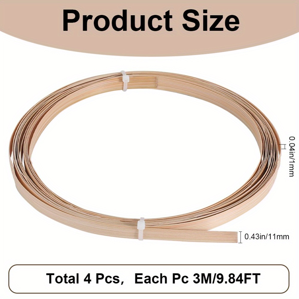 set 4 flachen bambus weidenstreifen je 3 meter lang ideal - Temu Austria