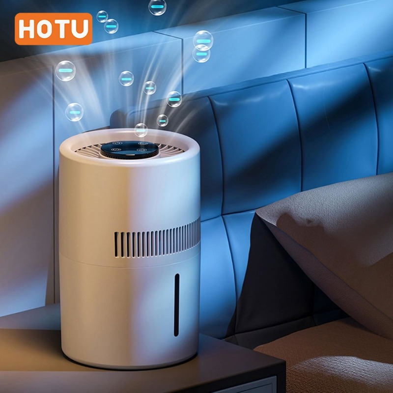 

HOTU 2-en-1 purificateur d'air et combo, 5W USB diffuseur d'aromathérapie silencieux sur comptoir, 4L réservoir purificateur d'air évaporatif pour bureau chambre, aucune batterie requise