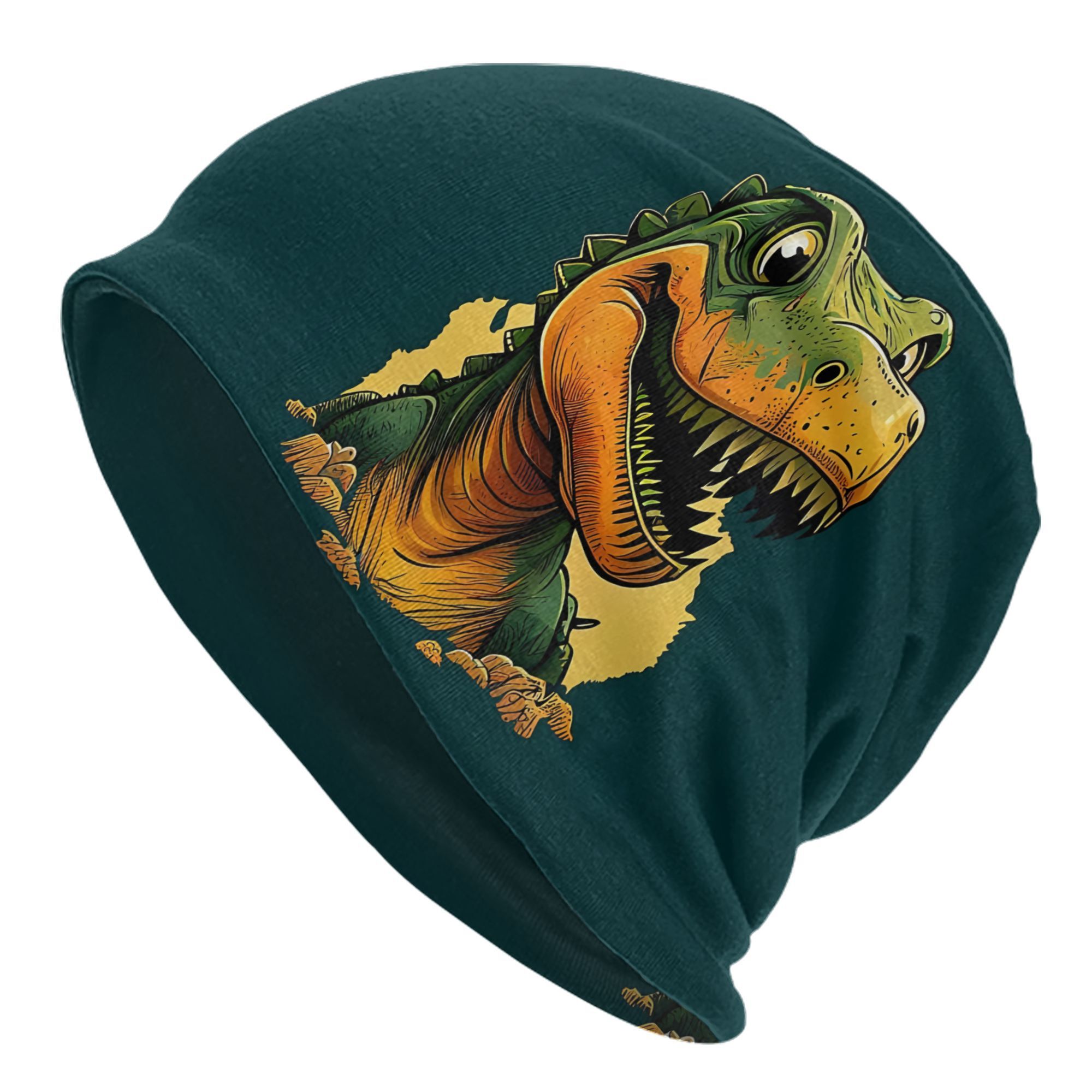 TEMU Cooler Sporthut mit Dinosaurier-Schädel-Designs.