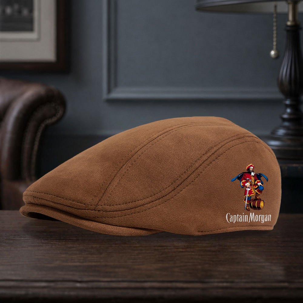 TEMU Simple And Stylish Captain For Morgan Men's Newsboy Cap, In Multiple Colors, For Outdoor , Camping, Fishing, And Daily , Vintage Beret Hat