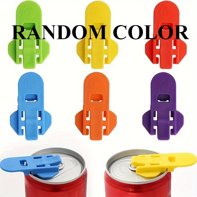 Random 2 Durable Plastic Can Openers - Ergonomic Design, Leak-proof And Portable, Suitable For Camping, Picnic, Bbq, - Kitchen & Outdoor , Camping Tools, Bbq Accessories, Reliable Can Opener