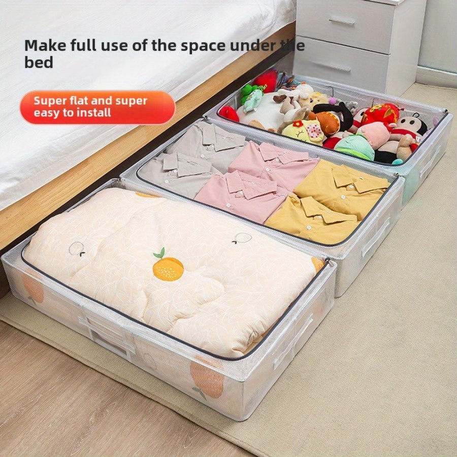 extra large waterproof pvc bed storage box transparent multi
