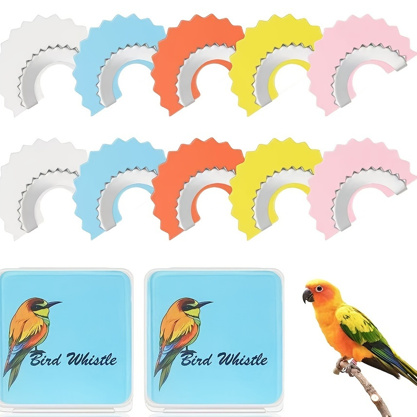 

2-pack Bird Whistles, Plastic Parrot Training Toys, Easy-to- Bird Teasing Supplies, Simulated For Parrot Crafts