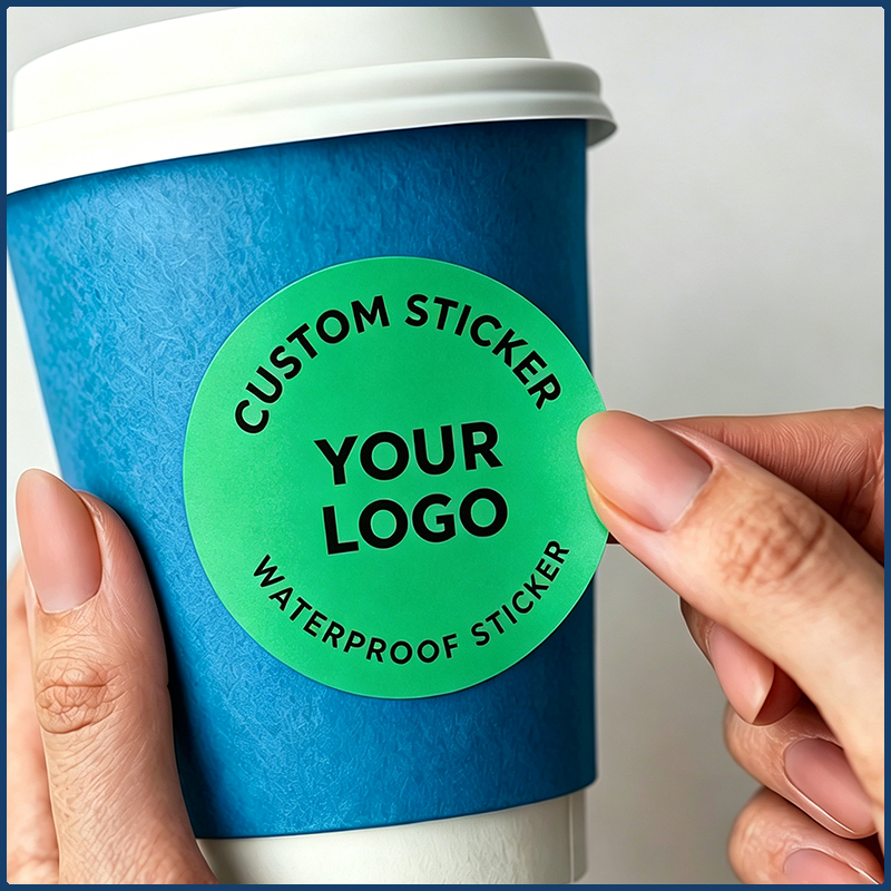TEMU 52/152/242pcs Waterproof Round Custom Stickers 1.18/1.57/1.97/2.36/2.76/3.15 Inch Printed Any Text Image Labels Office Use For Package Sealing