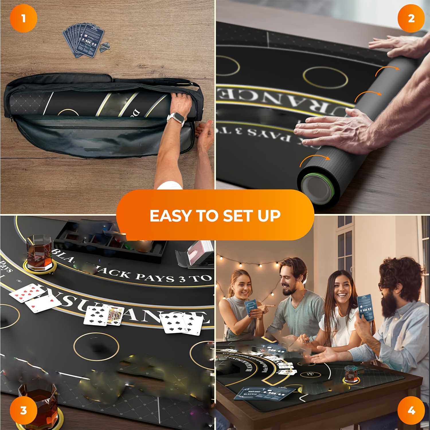 Super Large Multiplayer Game Party Mat, Perfect for Gatherings