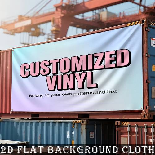2d flat 2d flat banner 1pc customizable large banner vibrant colors banner with your own design photo logo message large and extra large sizes polyester fabric for weddings corporate events