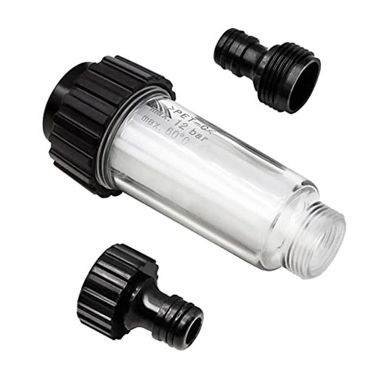 High-pressure Washer Filter G3/4 Karcher Compatible Transparent Filter Screen Connector