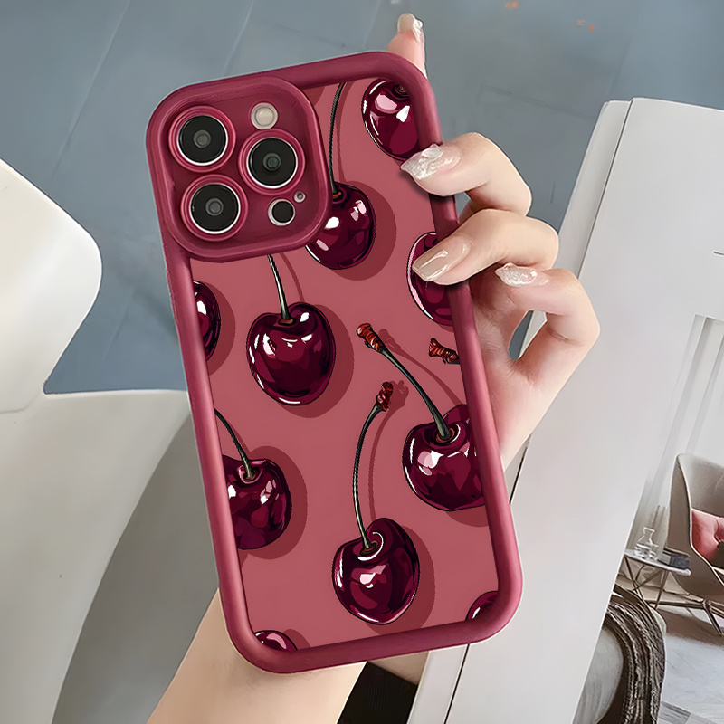 Stunning Phone Cover That Is Both Sturdy And Attractive, Designed for Various for iphone Models Including 16 Series, 15 Series, 14 Series, 13 Series, 12 Series, 11 Series, And 7/8 Plus, Xr/Xs/Xsmax. Features a Unique Graffiti Cherry Design And Is Resistant to Drops. - Image 6