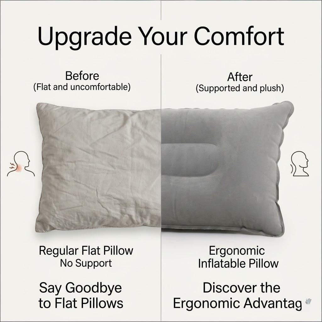 4 Pack Ultralight Inflatable Camping Pillow Set