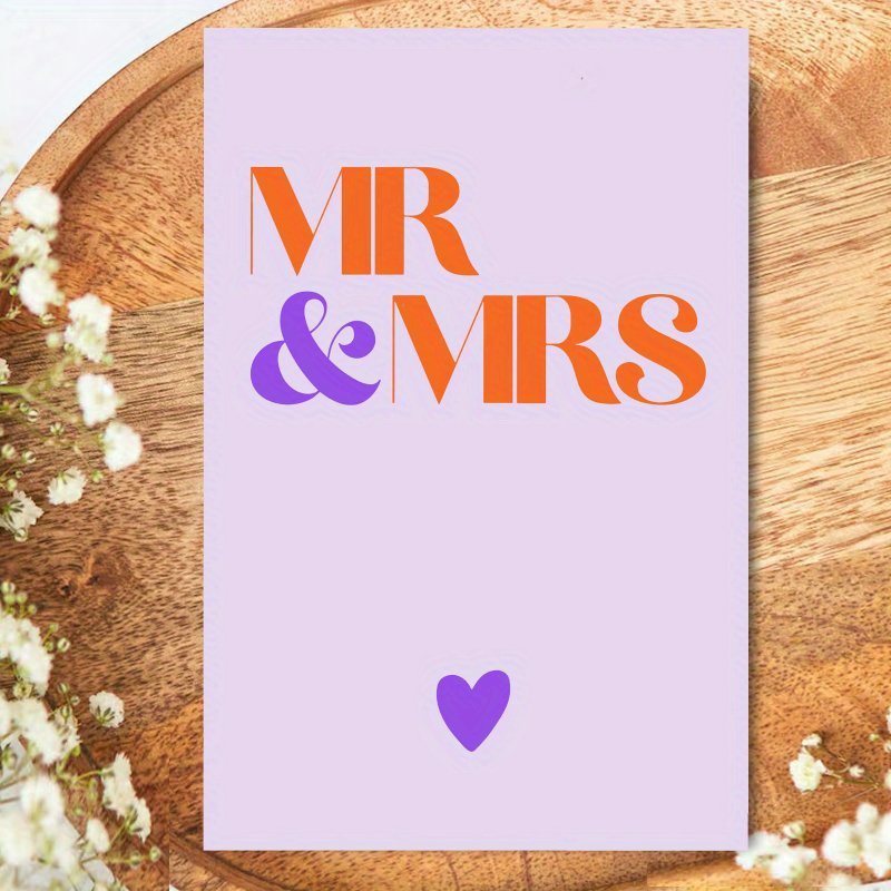 E-shop 1pc Lustige Deutsche Hochzeitskarte mit ""-Design - für Verlobungen, Jahrestage, Geburtstage & Mehr - Ideales Geschenk für Paare, Freunde,