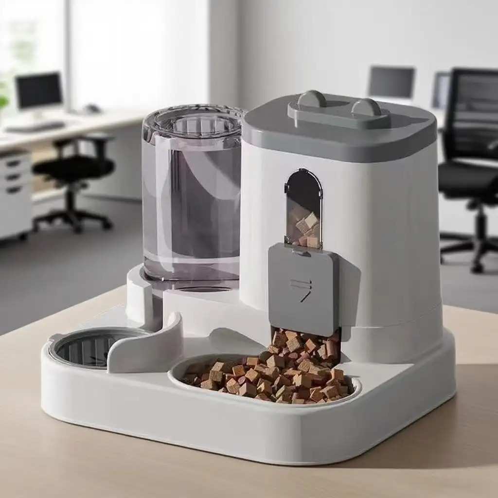 Automatic 2-in-1 Feeder And Water Dispenser With, - (no) - , Durable Plastic & Water Dispenser With Waste Prevention System, Easy- For Cats & Small Dogs, Auto