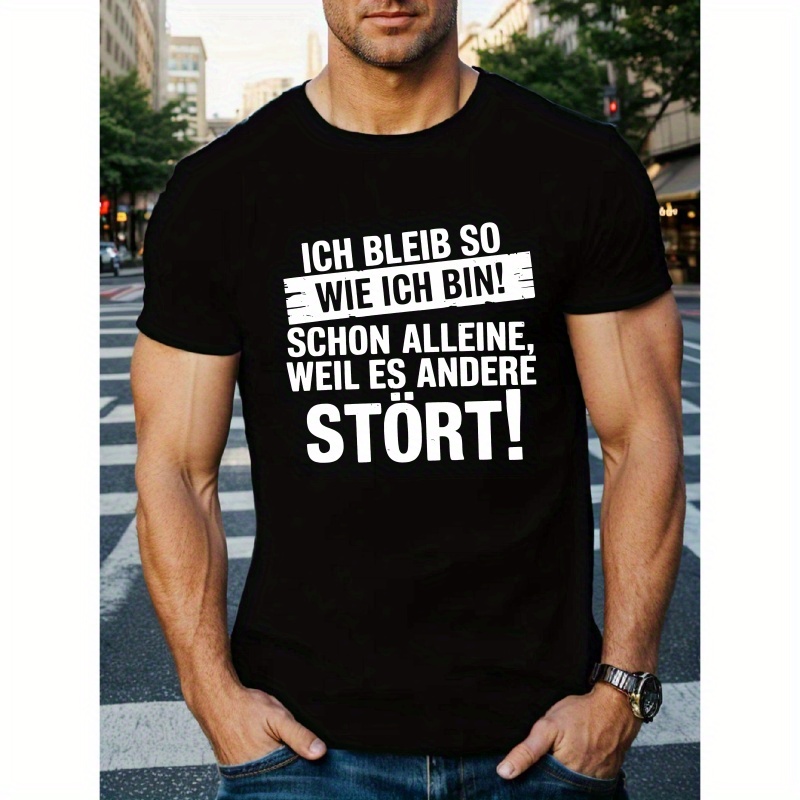 

Funny German Language Men's Short Sleeve T-shirt Summer T-shirt Top