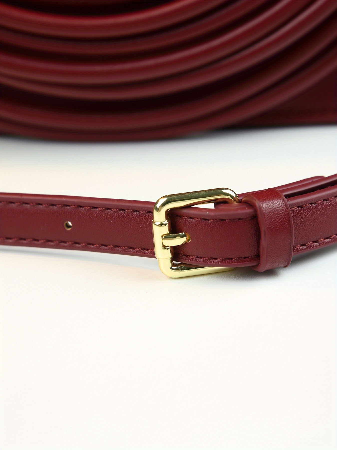 Stylish Solid Color Line Design Handheld Small Square Evening Bag for Women