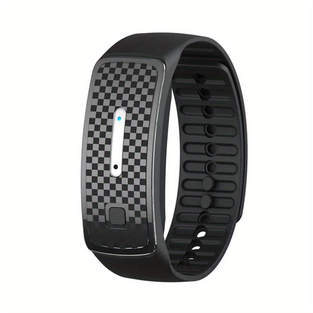 TEMU Smart Repellent Bracelet | Usb Rechargeable Ultrasonic Insect Repellent | Long-lasting Outdoor Camping Protection With Blue Light & Vibrant