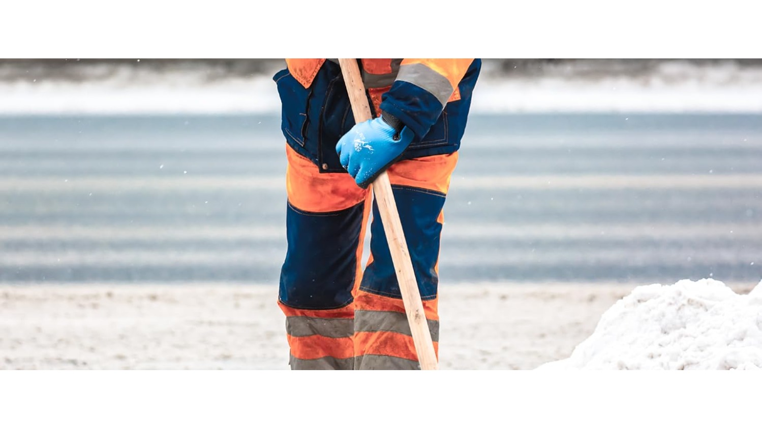 Gants de travail d'hiver thermiques et isolés, imperméables pour hommes et femmes - Gants de congélateur pour temps froid avec compatibilité écran tactile, antidérapants, doublure en nylon et polaire, lavables en machine, bleu (moyen) pour la construction, la pêche, le jardinage, les activités de plein air