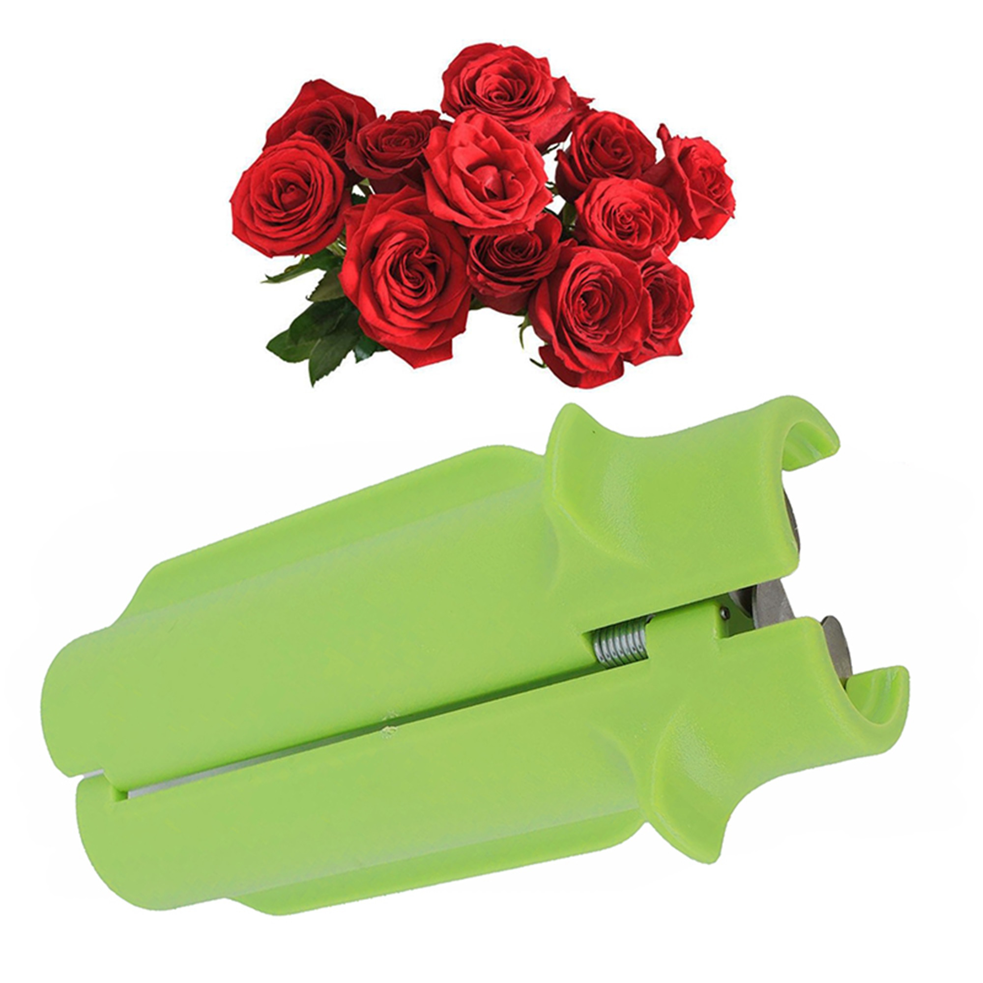 

1pc Modern Ergonomic Rose Stripper Tool - Leaf & Removal, Green Plastic With Textured Grip For Garden Maintenance, Remover