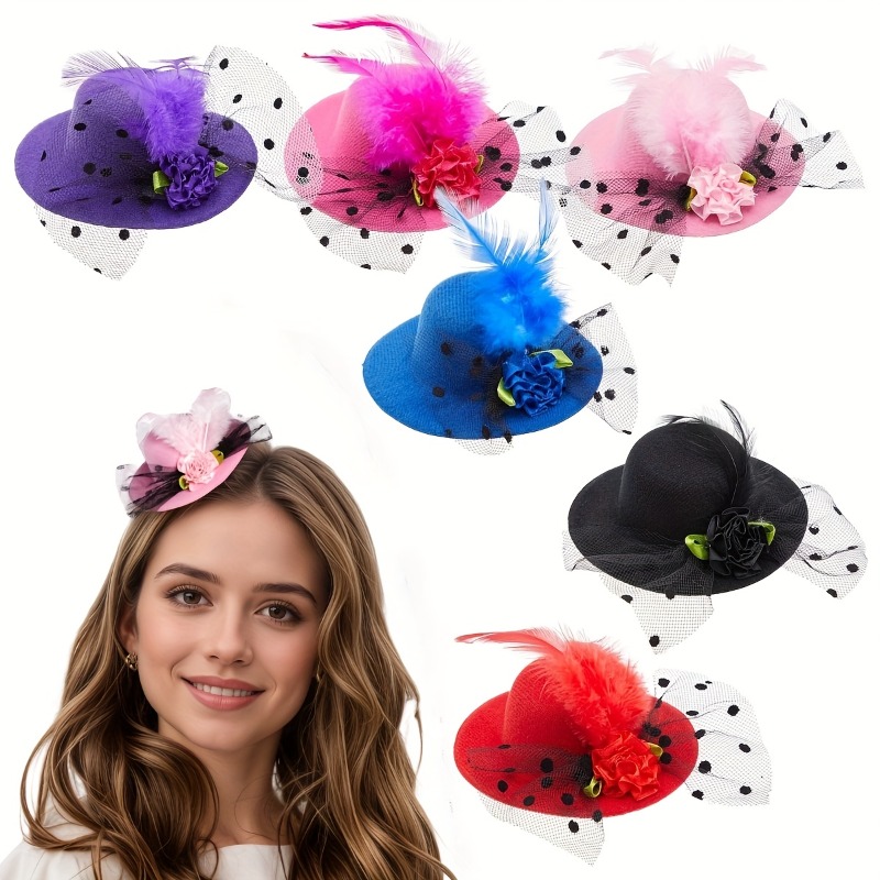 fascinator tea party sold on Temu United States display picture 3