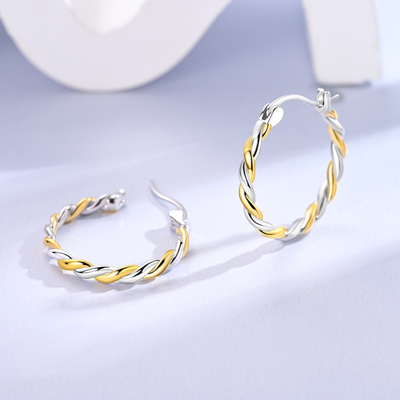 YDFENG Exquisite 925 Sterling Silvery Earrings, Unique Design