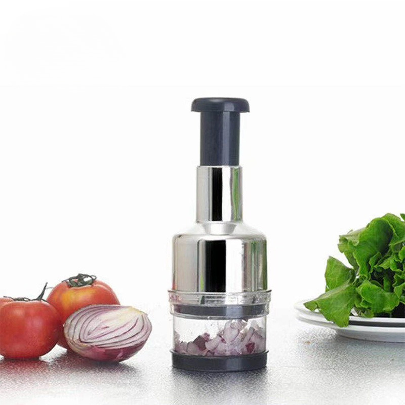 TEMU 1 Plastic-coated Chopper| Stainless Steel Garlic And Pepper Chopper, A For Chopping Meat And Vegetables, Easy To Clean
