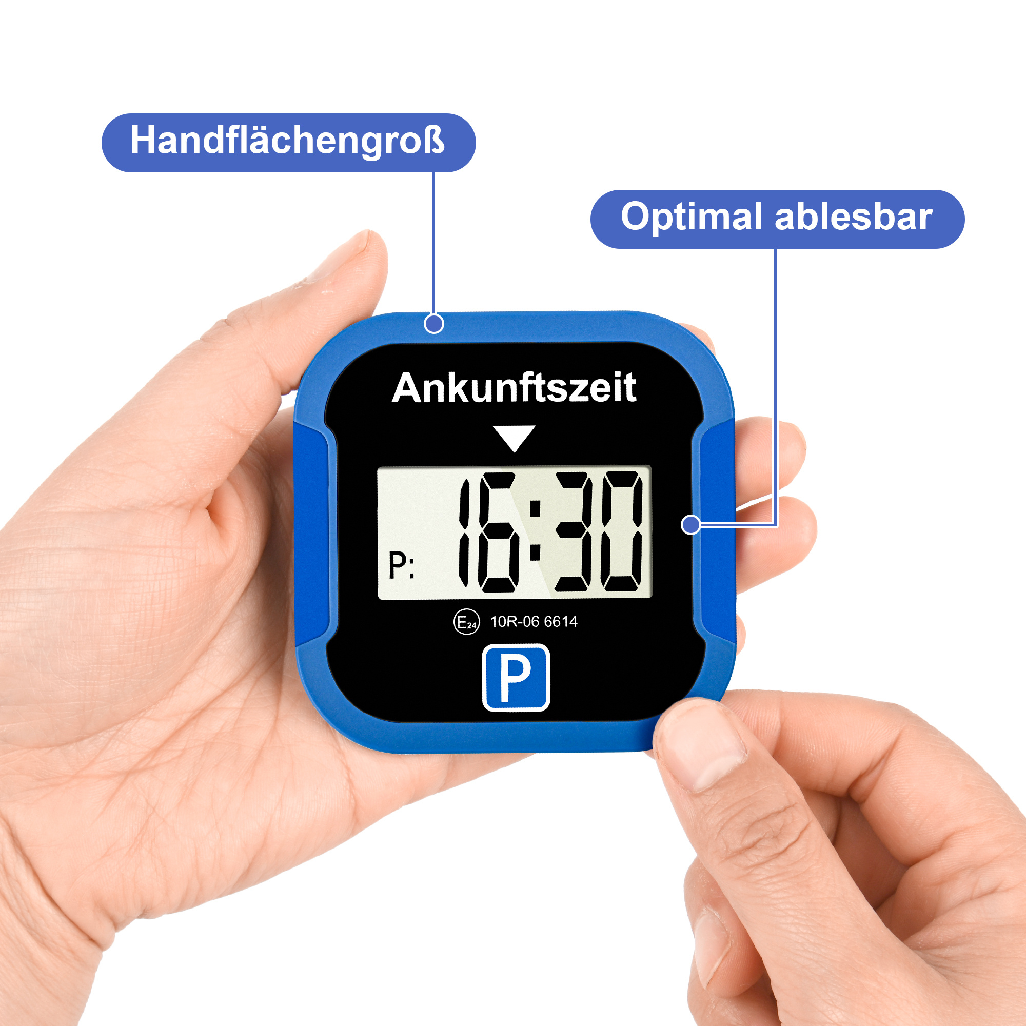 Image of 1pc Multifunctional Parking Timer, Round Or Square Parking Disc With Digital Display - Small In Size But Big On Features, Perfect As A Christmas Gift For , Family, Or Your Other