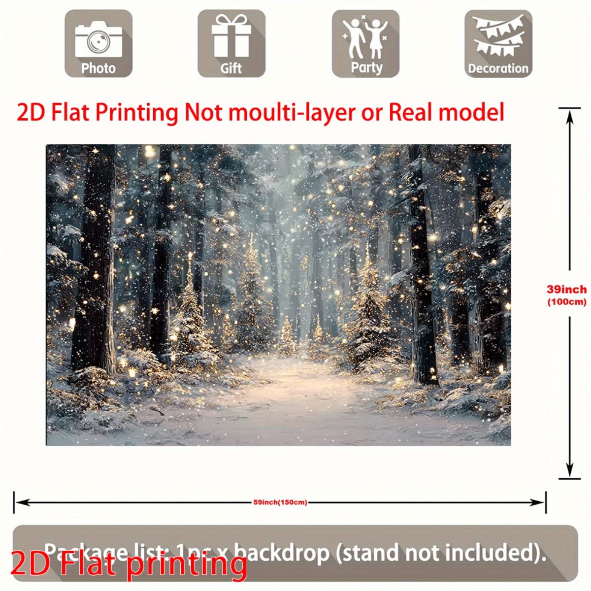 Winter Wonderland Banner for Holiday Decorations
