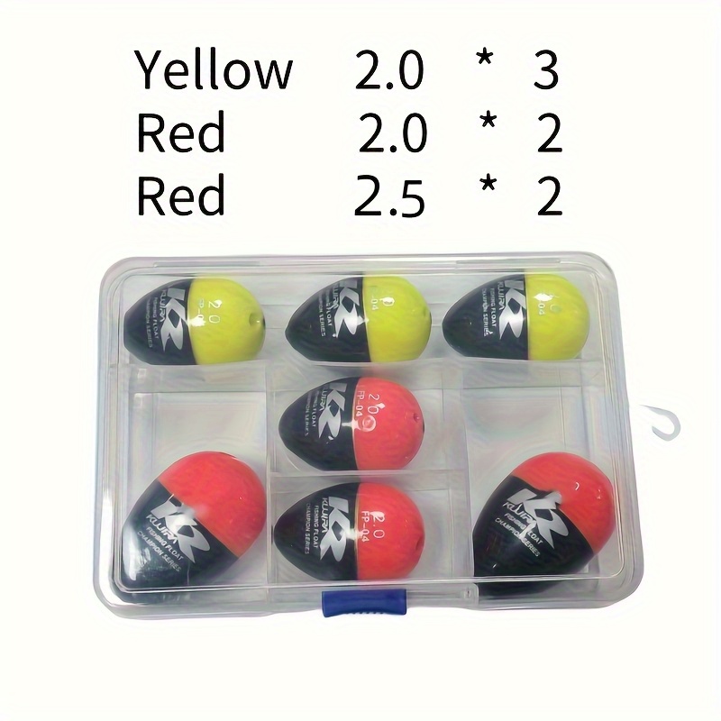 E-shop 7 Stück Apo Schwimmhaken 14cm/5.51 Zoll Nachtlicht-Stange Meerangeln Schwimmer Großbauch-Schwimmer Leuchtender