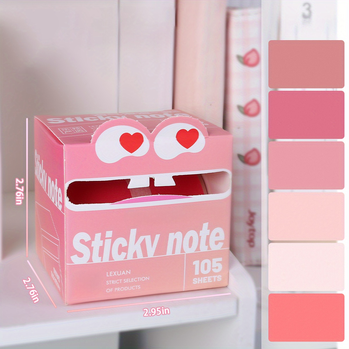 105 Sheets/box Transparent Sticky Notes - , Vibrant Color Pull-out Transparent Memo Pads, And Rewritable Notepads With Pull-, Transparent Sticky Notes, Suitable For School, Diary, And Office Use