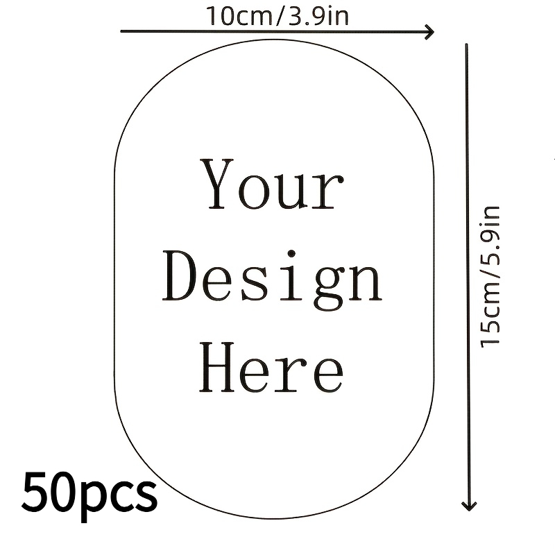 TEMU Elegant Double-sided Arch-shaped Paper Greeting Cards, 10*15cm, 50pcs Personalized Table Cards, Wedding Banquet Cards. Customized With Your