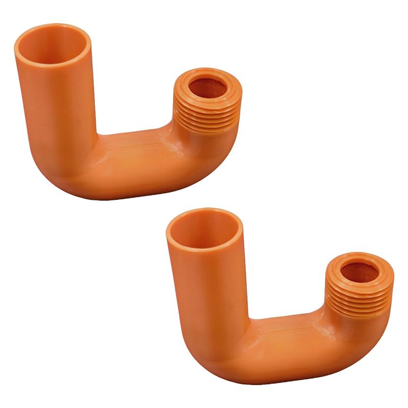 TEMU 2pcs Orange 3d Printed Hose Hook Connector, Practical Hose Hanger Adapter, Perfect For Garden Watering And Refill, Secure The Hose To Prevent